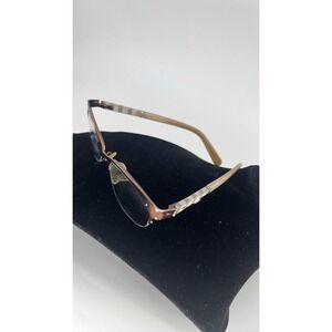 Kate Spade Valary 0W94 Brown Beige Stripe Half Rim Eyeglasses 51-16-6-3